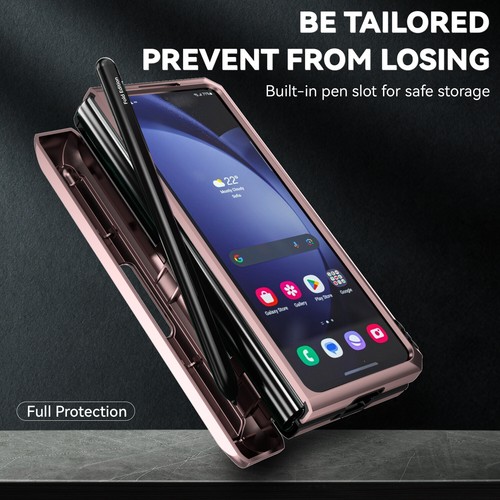 For Samsung Galaxy Z Fold 6 Shockproof Rubber Magnetic Kickstand Case - Picture 56 of 99