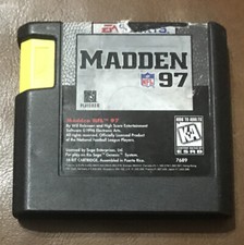 Madden NFL ‘97 (Sega Genesis, 1996) EA Sports Football Game Cartridge - Untested