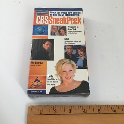 2000 CBS / Blockbuster Sneak Peek VHS New Tv Shows For The Year 2000 - SEALED