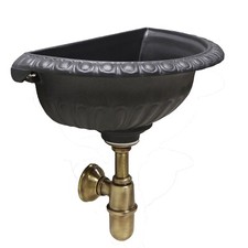 Vasca Liberty con sifone in ottone per casa giardino esterno fontana a muro 