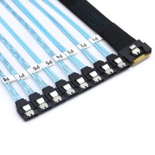 PCI-E Slimline SAS SFF-8654 8I to 8X SATA server hard drive conversion cable