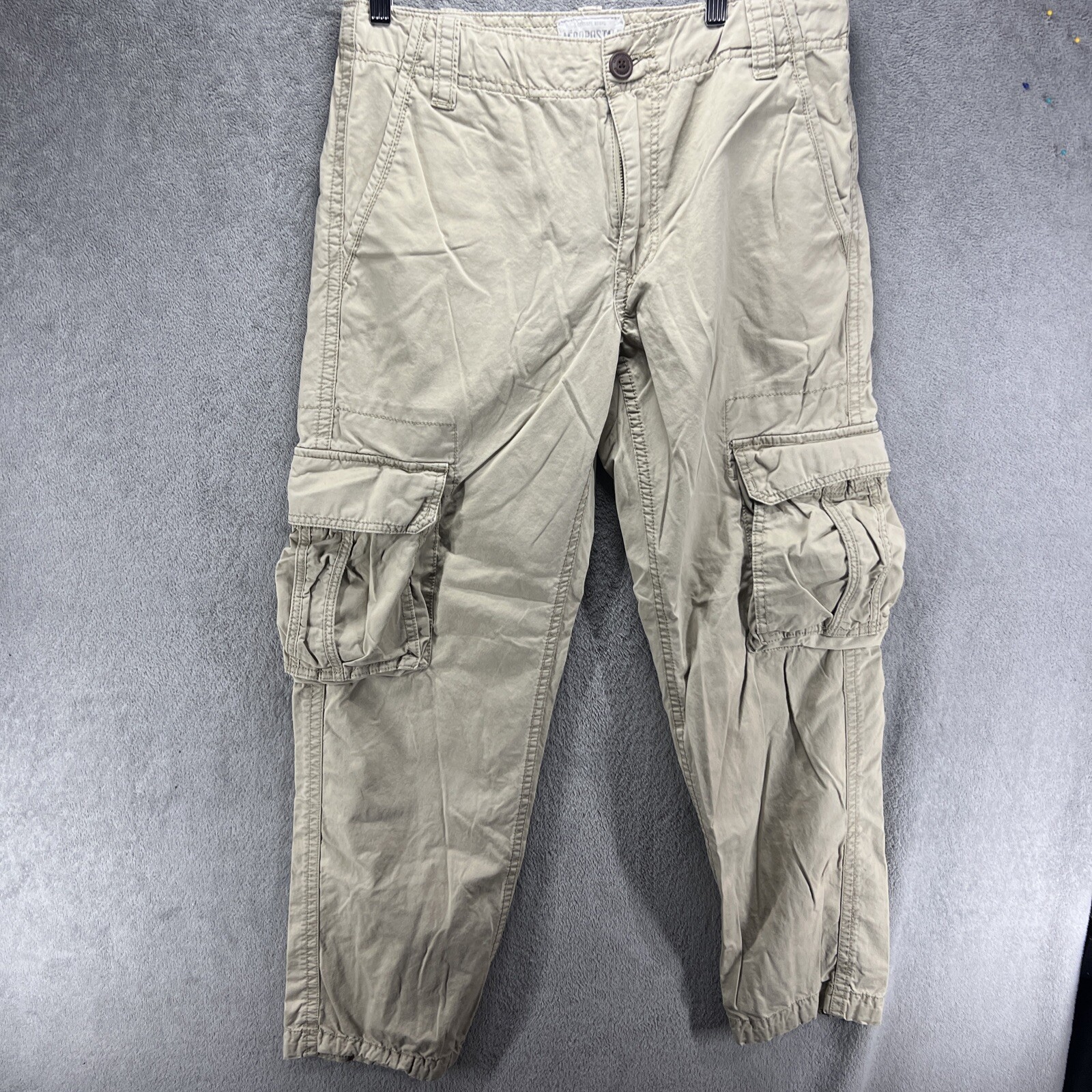 Aeropostale Pants Men 30x32 Tan Brown Cargo Khaki Skate