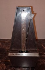 Vintage Metronome De Maelzel Seth Thomas Wind Up Works