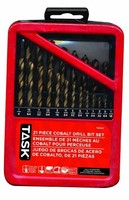 Task Tools T50021 21-piece Cobalt Metal Drill Bit, 1/16 Through 3/8-inch, New, F on sale Task Tools T50021 21-piece Cobalt Metal Drill Bit, 1/16 Through 3/8-inch, New, F on sale