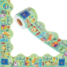 1 roll 65.62 Feet Welcome Back to School Bulletin Board Border M, Muticolor