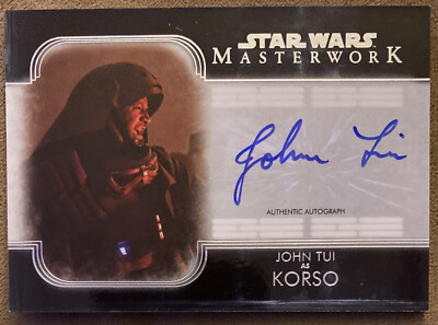 2020 Topps Star Wars Masterwork JOHN TUI as Korso On Card Auto!! Autograph | eBay