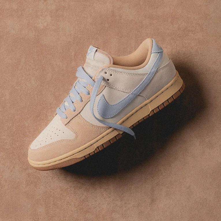 Nike Dunk Low 'Sanddrift Armory Blue' Tan Brown Suede HF0106-100 Men's Size 8-12