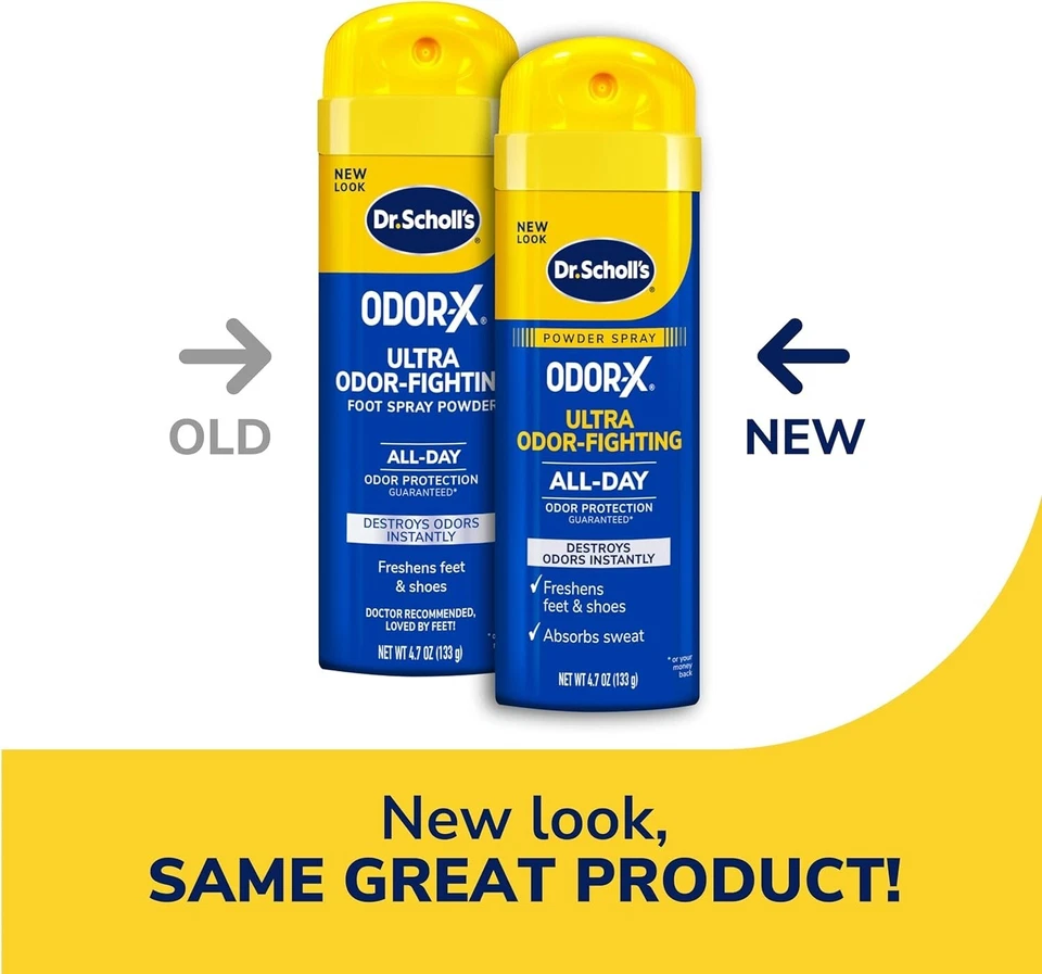 Dr. Scholl's ODOR-X Ultra Spray en Polvo 4.7 OZ - Antiolores, Protección Todo el Día Foto 3 de 4