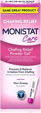 SM Monistat Care Chafing Relief Powder Gel Anti-Chafe Protection 1.5 Oz