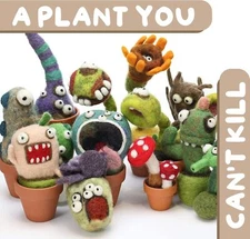 Needle Felting Kit - Cactus Succulent Monster Design for Beginners