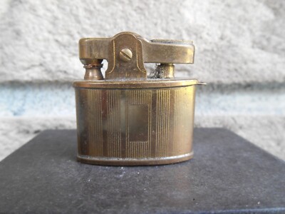 small cigarette lighter Vintage RARE MIRVEL JAPAN ALL BRASS AUTOMATIC FLUID SMALL CIGARETTE LIGHTER