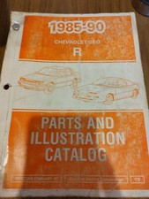 1985-90 Chevrolet Geo R Parts And Illustration Catalog