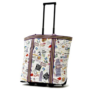 olympia usa cosmopolitan rolling shopper tote