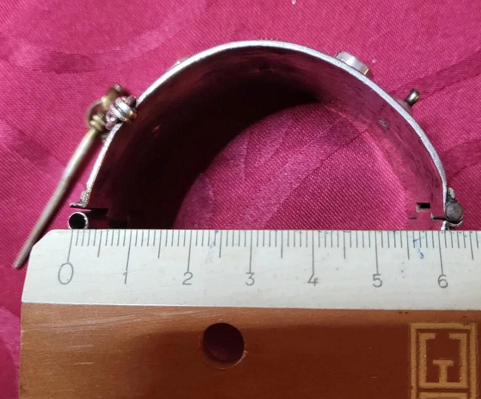 Steampunk Armband Versilbert Handgefertigtes Schmuckstück - Bild 3 von 4