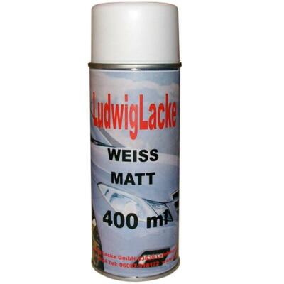 Weiß matt  WOW 1 Spraydose  Autolack Lackspray 400ml Ludwiglacke