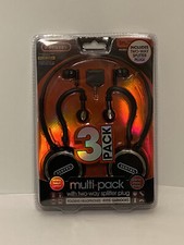 SENTRY MULTI 3 PACK NOISE REDUCTION STEREO SOUND HEADPHONES FOR LAPTOP,MOBIL,MP3
