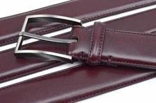 $225 Ryan Seacrest Mens Purple Blue Strap Leather Casual Buckle Belt Size 32