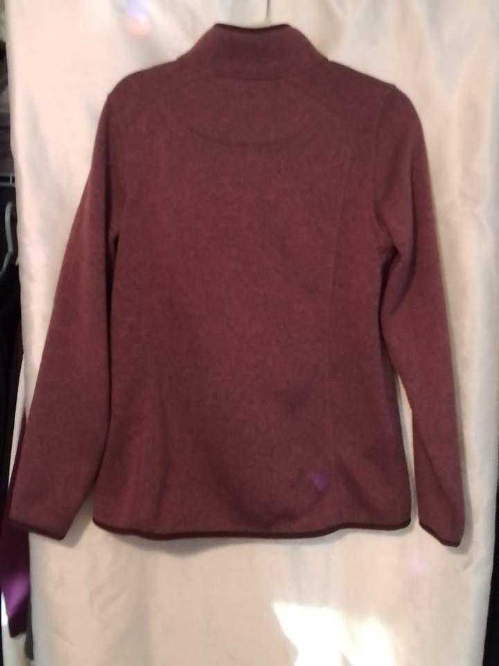 LL Bean Women's Sweater Fleece Full Zip Jacket Size Medium Misses