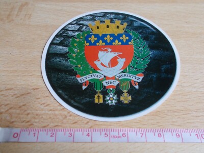 Sticker Crested de Paris - Fluctuat nec Mergitur