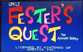 Fester's Quest (Nintendo NES) 1989 cartuccia videogioco autentica testata funzionante