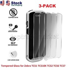 US 3-PACK Tempered Glass Screen Protector for Zebra TC51 TC510K TC52 TC56 TC57