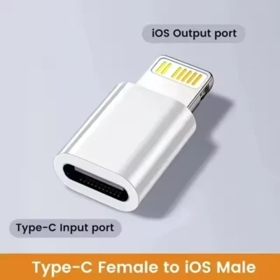 TYP-C ADAPTER ZU I-PHONE IOS USB Typ-C zu IOS iPhone Adapter Stecker für iPhone iPad iPod Converter Plug NEU