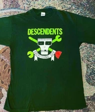 The Descendents Everything Sucks Tour Shirt Forest Green T shirt vtg NH20846