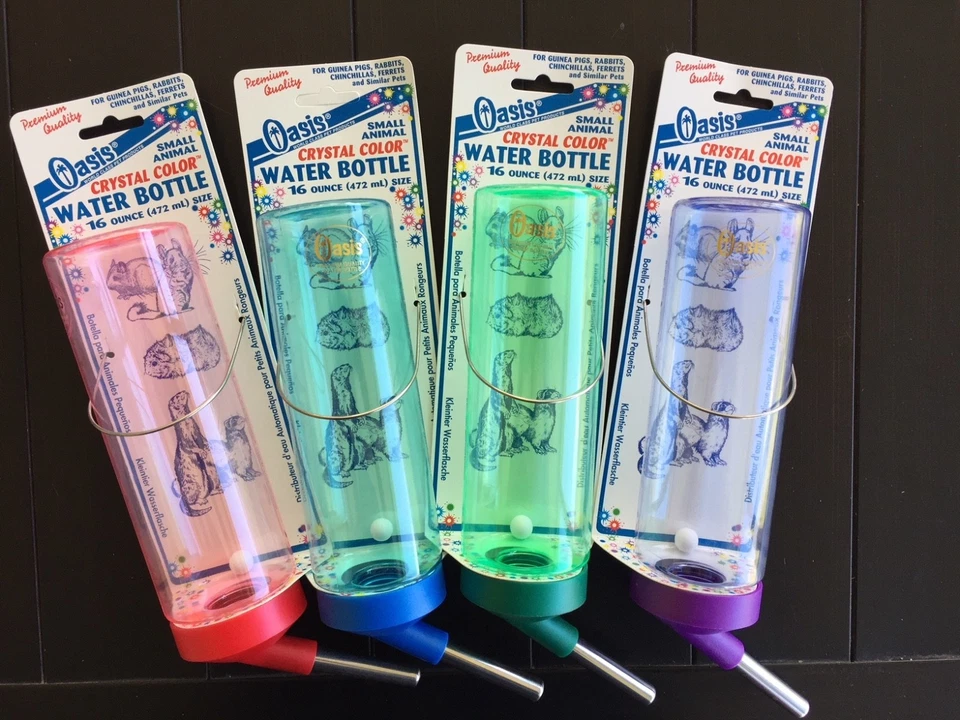 Oasis Crystal Color Pet water bottle for small animals, 16oz, Brand new!!!