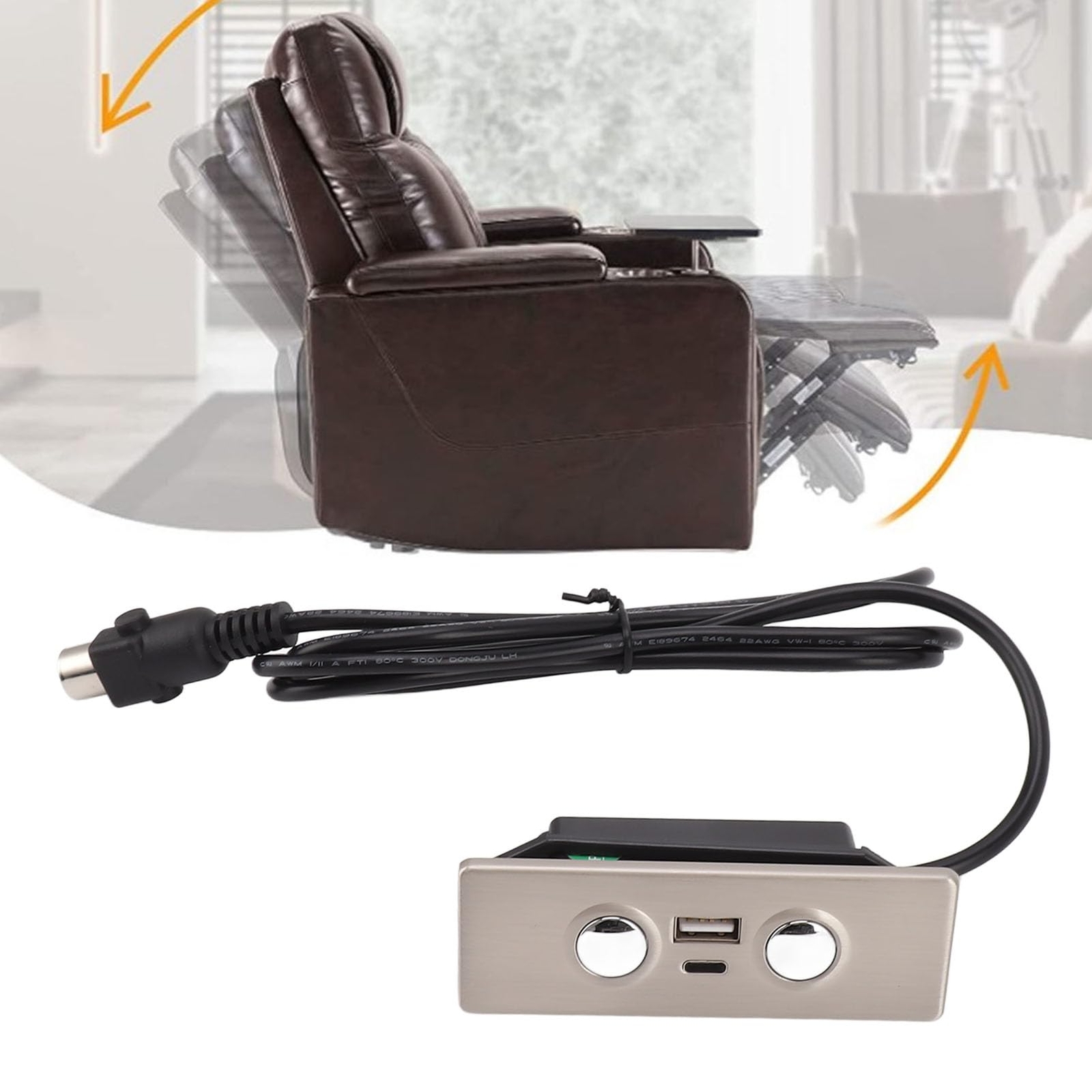 5 Pin Power Recliner Hand Control Lift Chair Power Recliner Hand Control Elec...