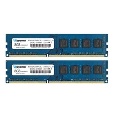 16GB DDR3L 12800U 2X8GB DDR3 / DDR3L 1600MHz UDIMM RAM Royemai PC3L-12800 2Rx...