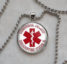 Choose Medical Alert Message Pendant Necklace