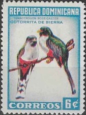 Timbre Oiseaux Dominicaine 616 ** (71234ER)