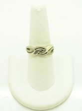 Sterling Silver Braided Cutout Pattern Ring 7.75 FMS090