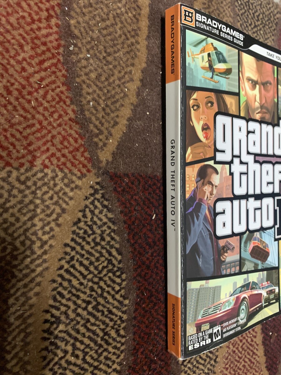 Grand Theft Auto IV 4 GTA IV Strategy Guide Brady Games Complete with Map