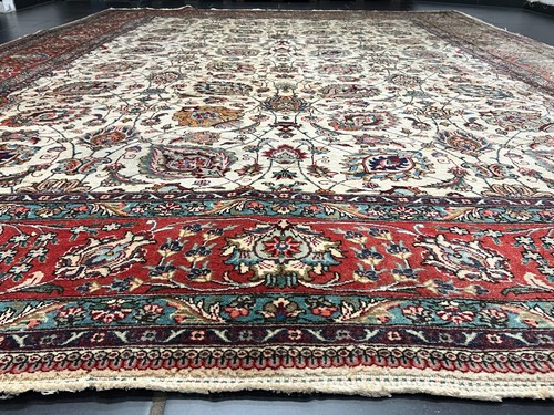 Seltener Unikat Handgeknüpfter Orientteppich Täbris 390x300 cm rug carpet - Bild 2 von 23