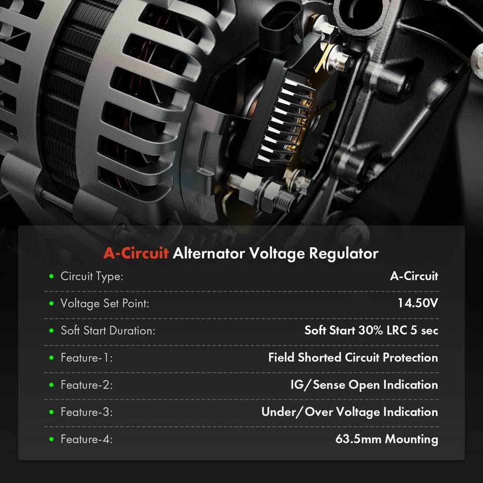 Alternator Voltage Regulator for Toyota Tacoma 4Runner Land Cruiser Lexus 14 V - Image 2 of 4