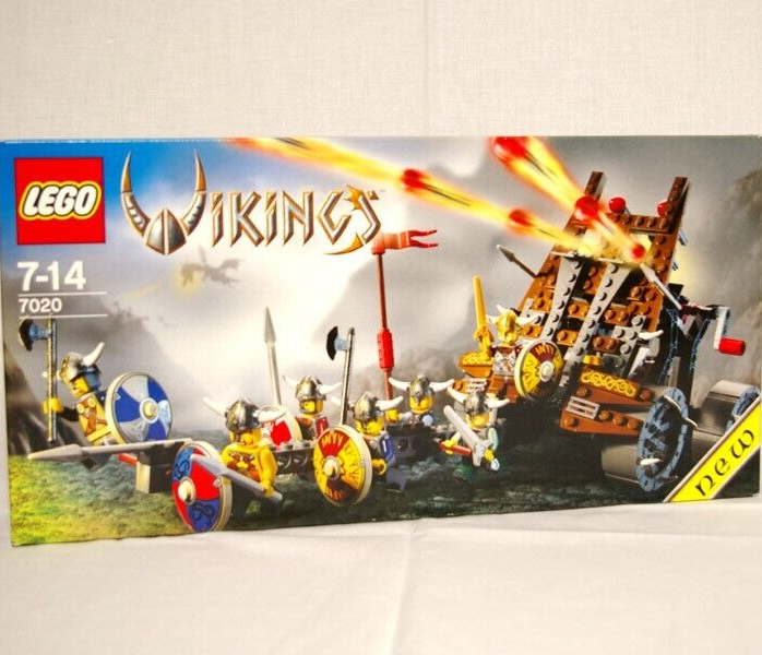 LEGO 7020 Vikings Army Of Vikings With Heavy Artillery Wagon New 