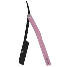 BARBER BEAUTY SALON L3VEL3 LEVEL 3 MILLY BLADE STRAIGHT FOLIDNG RAZOR BLACK PINK
