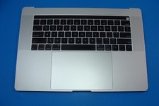 MacBook Pro A1990 15" 2018 MR962LL Top Case Palmrest w/Battery Silver 661-10347