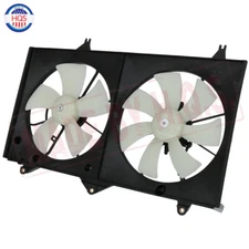 Dual Radiator AC Cooling Fan w/ Motor For 2002-2006 Toyota Camry Solara 2.4L L4
