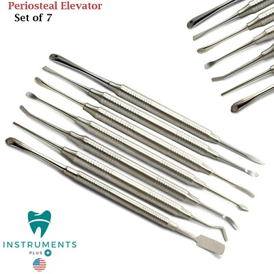 Periosteal Elevator Implant Dental Dentistry Surgical Instruments Set Of 7 