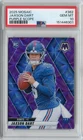 2025 Panini Mosaic Jaxson Dart PURPLE SCOPE PRIZM Rookie RC #362 PSA 10 GIANTS