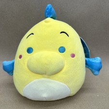 Squishmallows Disney 8" Flounder Yellow Blue Fish Plush Toy Little Mermaid NWT
