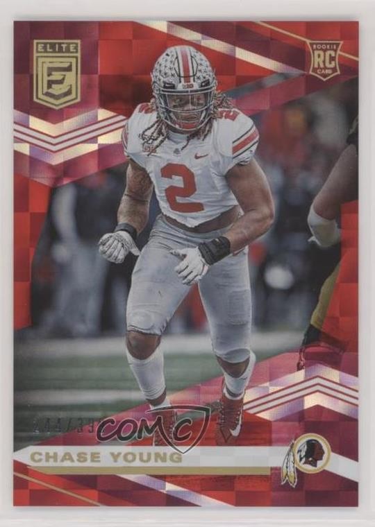 2020 Panini Donruss Elite Rookies Red 244/399 Chase Young #105 0e1b