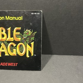 Double Dragon NES Nintendo Instruction Manual Booklet