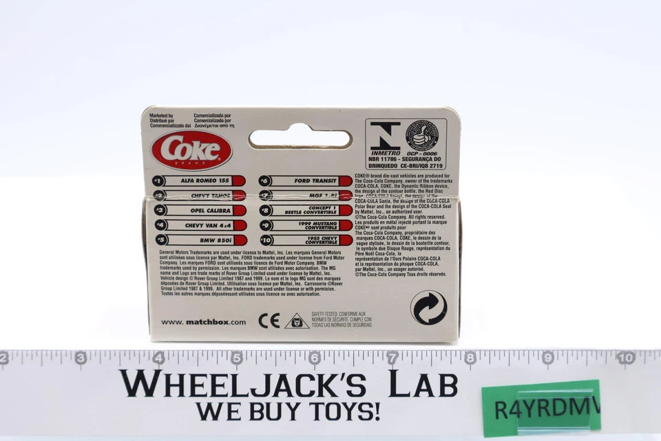 Opel Calibra 2000 Matchbox Coca-Cola #92356 White NEW MISB - Image 3 of 4