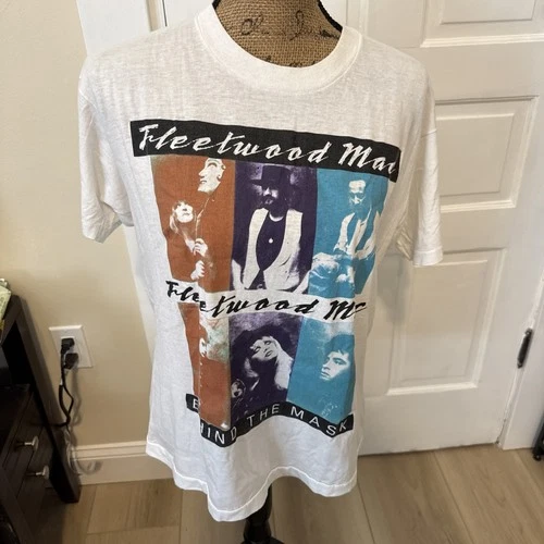 Fleetwood Mac Behind the Mask Tour Rare Back Gr 1990s vintage concert t-shirt, vintage, single stitch, B+ condition