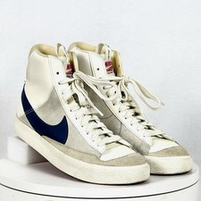 Nike Blazer MID '77 Fireberry Blue FB9125-100 Sneakers Size 6.5 YOUTH EUC