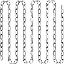 Grade 30 100ft Proof Coil Chain 3/16 in 1100lbs Load Zinc Plated Durability