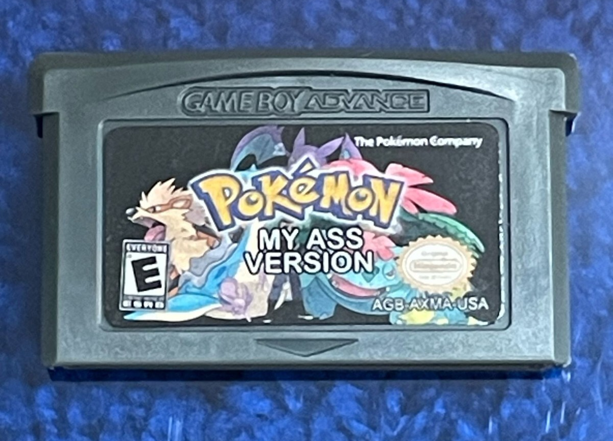 Pokémon My Ass Version - Nintendo Gameboy Advance (GBA) Game | eBay